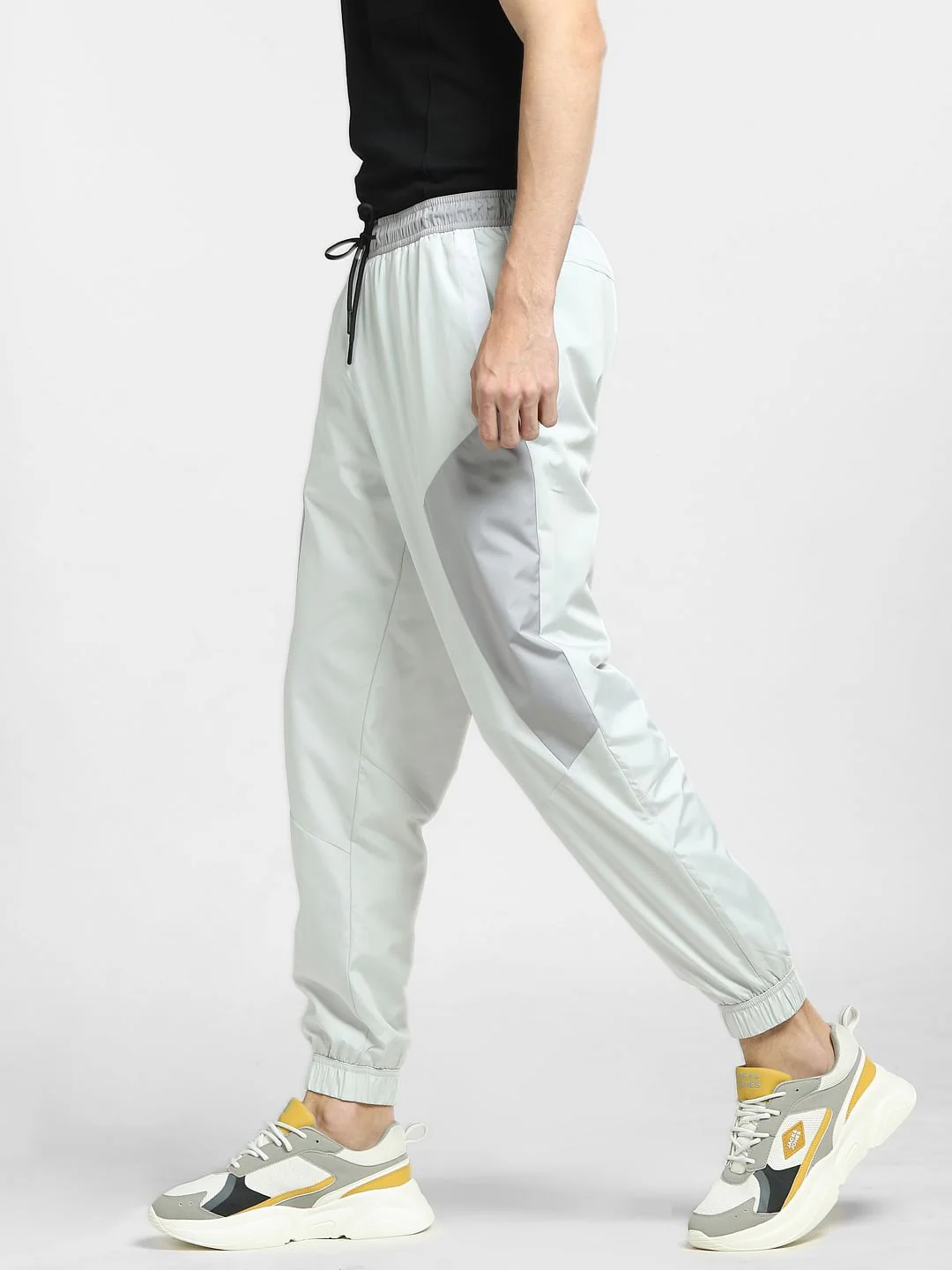 Grey Colourblocked Co-ord Trackpants - Image 3