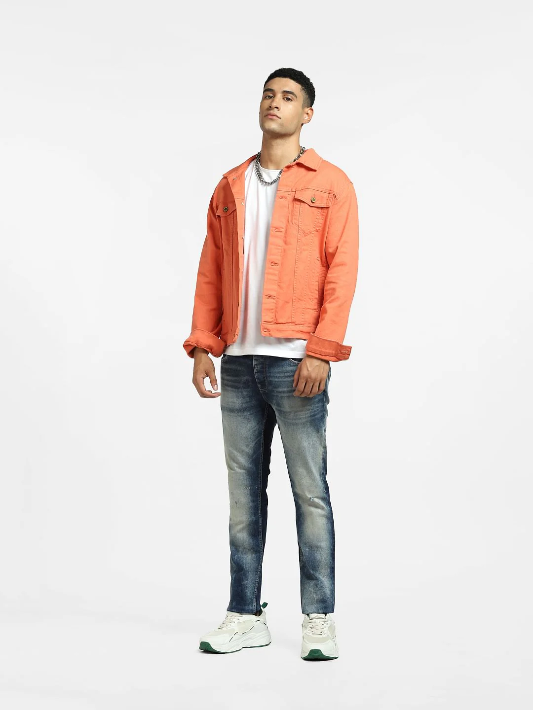 Blue Low Rise Distressed Liam Skinny Jeans
