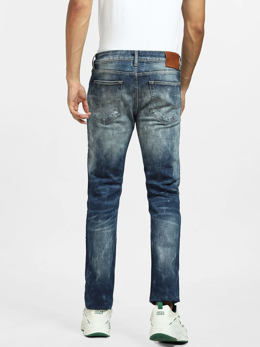 Blue Low Rise Distressed Liam Skinny Jeans - Image 4