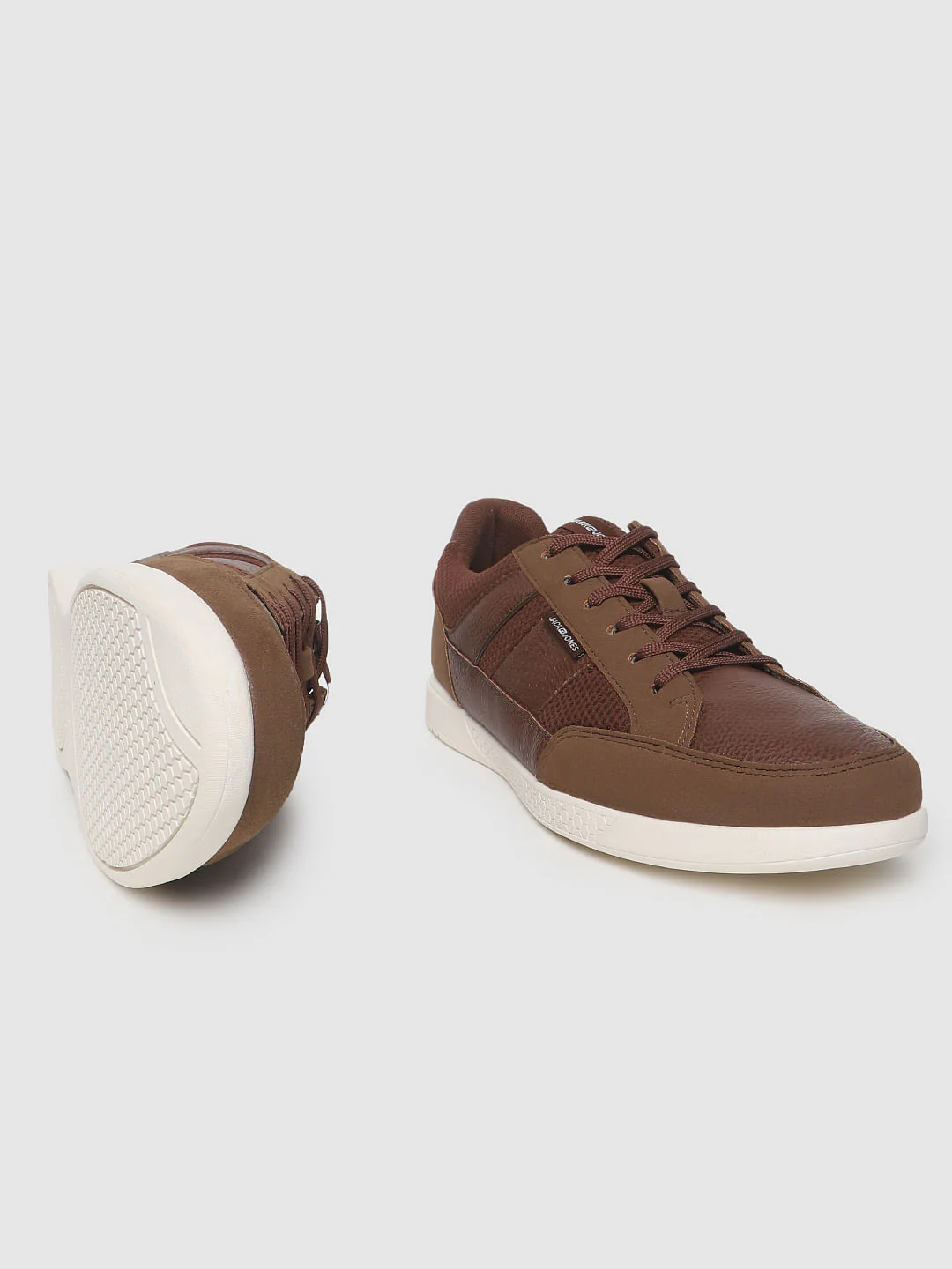 Brown Textured Sneakers - Image 2