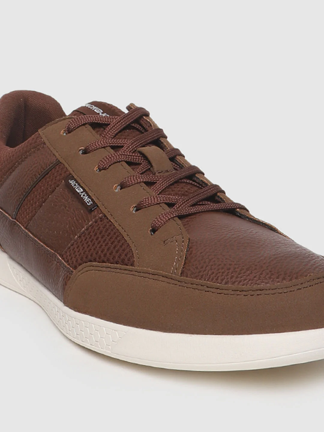 Brown Textured Sneakers - Image 5