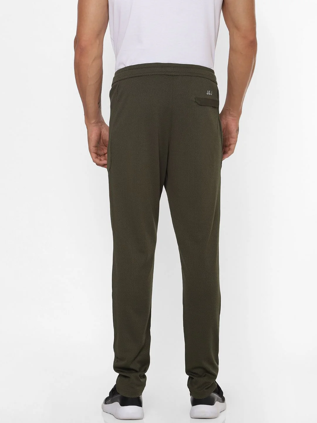 Green Logo Print Trackpants - Image 5