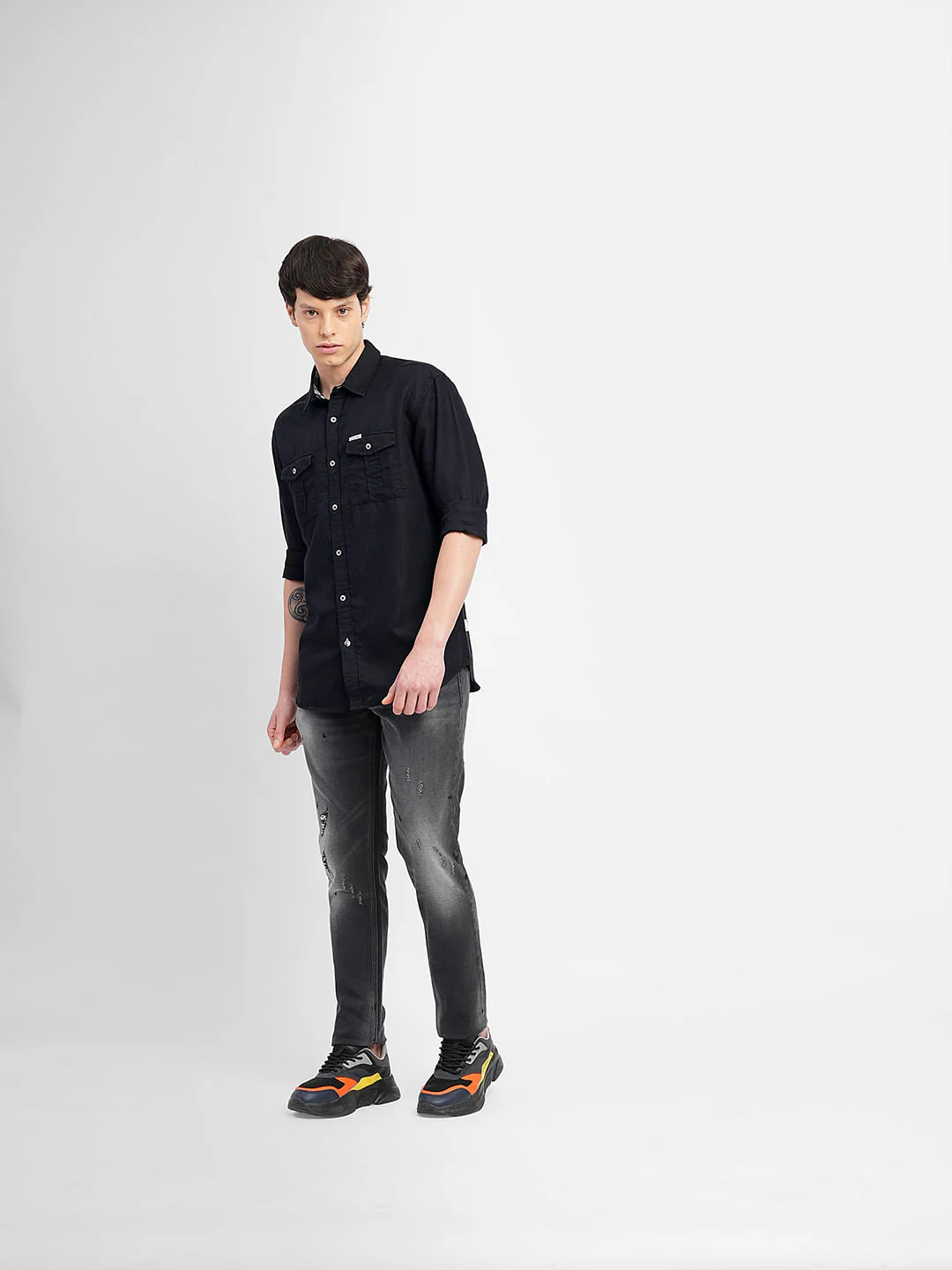 Black Full Sleeves Shirt - Image 6
