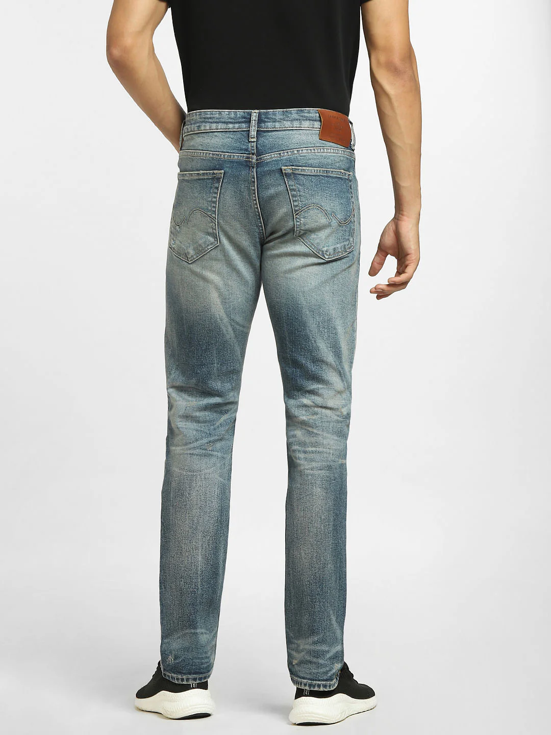 Blue Low Rise Distressed Glenn Slim Jeans - Image 4