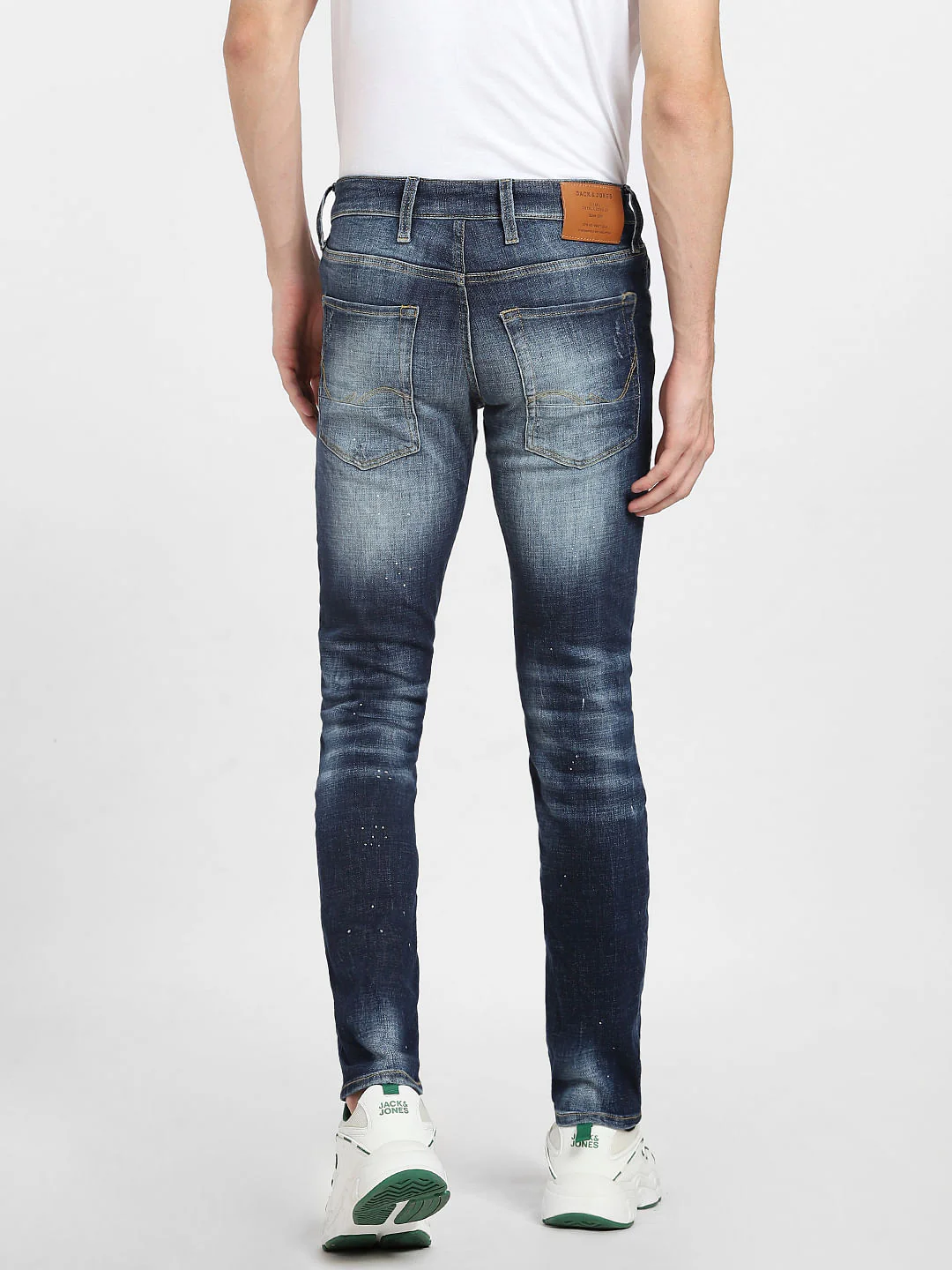 Blue Low Rise Distressed Glenn Slim Jeans - Image 4