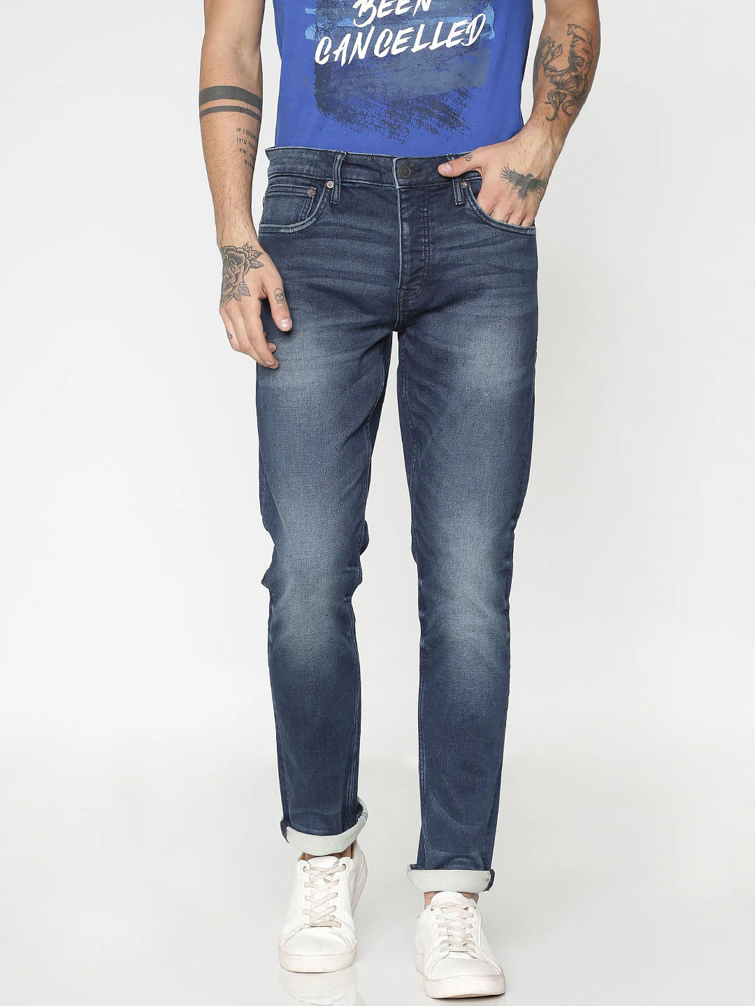 Blue Light Wash Ben Skinny Fit Jeans