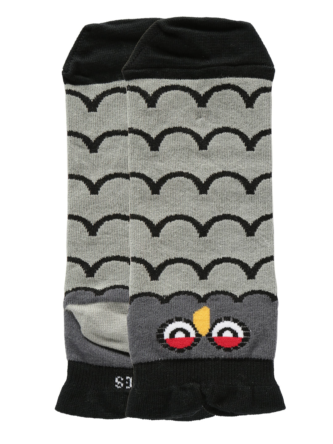 Grey Owl Print Ankle Length Socks