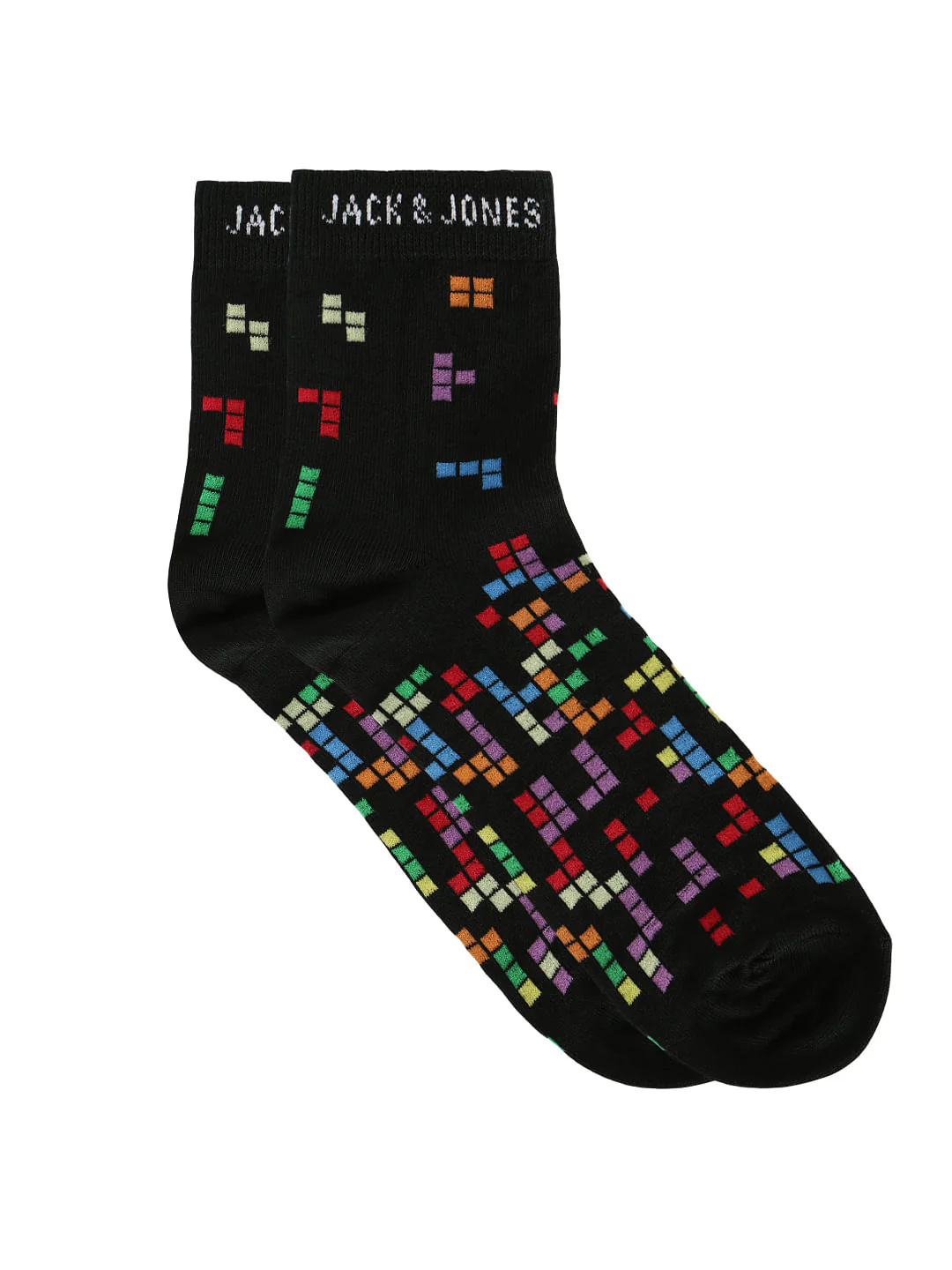 Black Logo Print Socks - Image 2