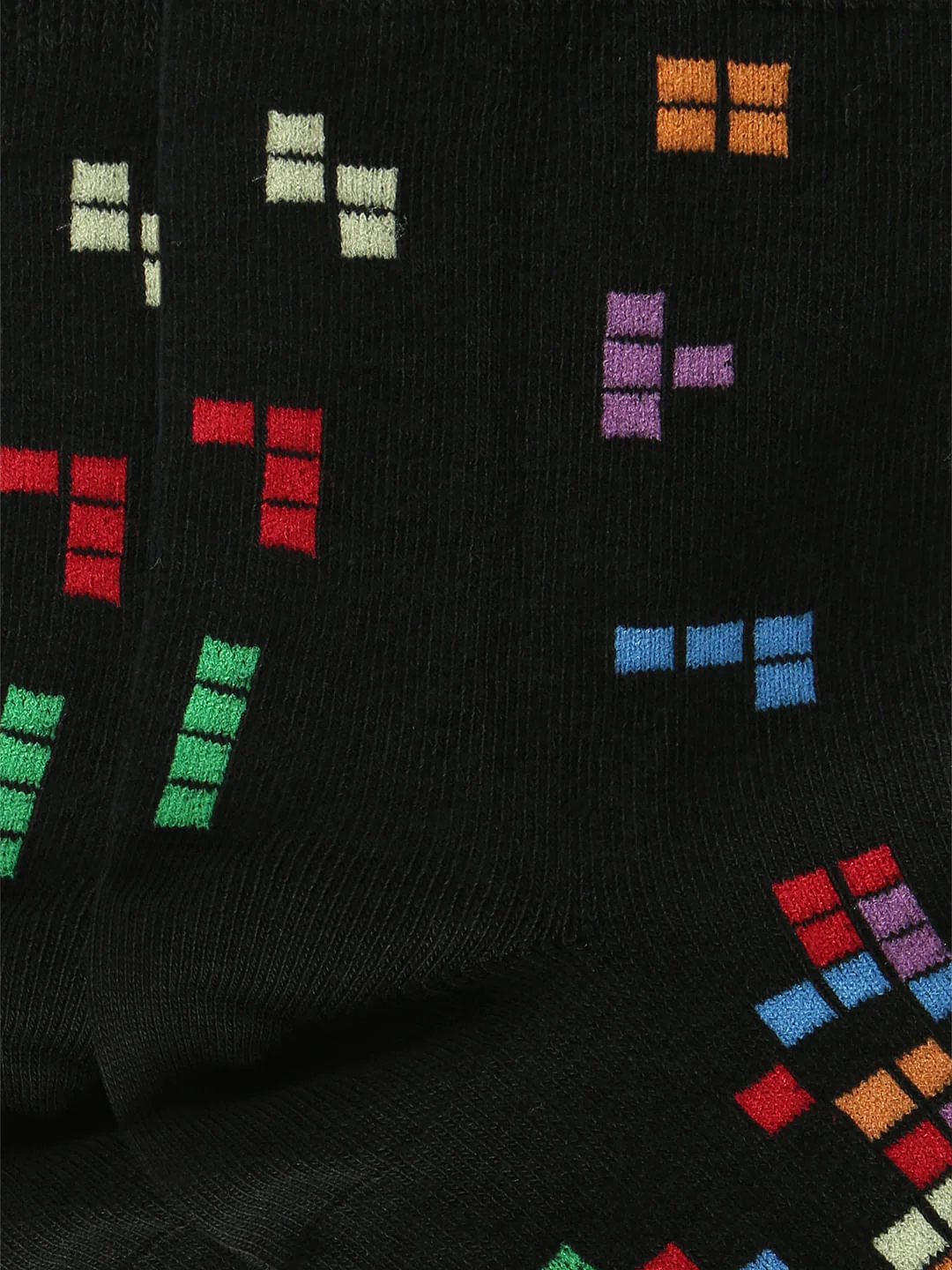 Black Logo Print Socks - Image 3
