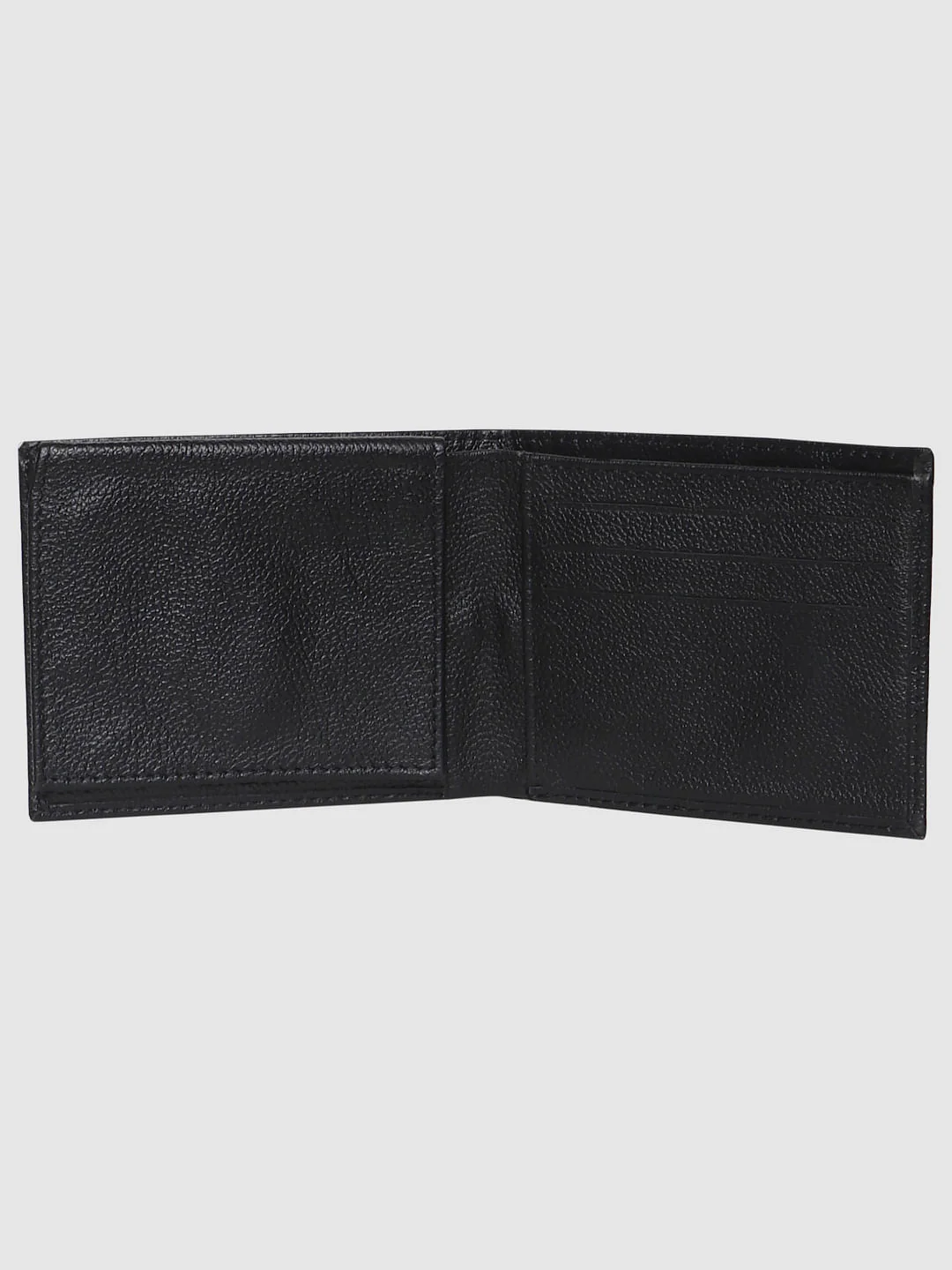 Black Leather Textured Wallet - Image 3