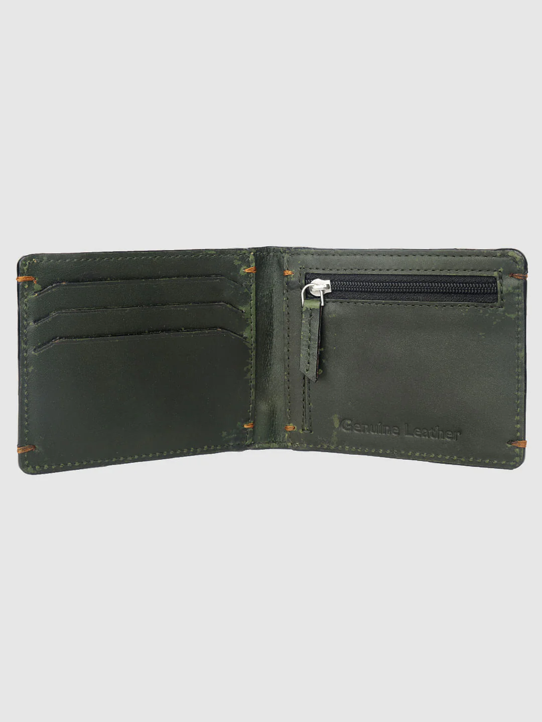 Dark Green Leather Wallet - Image 2