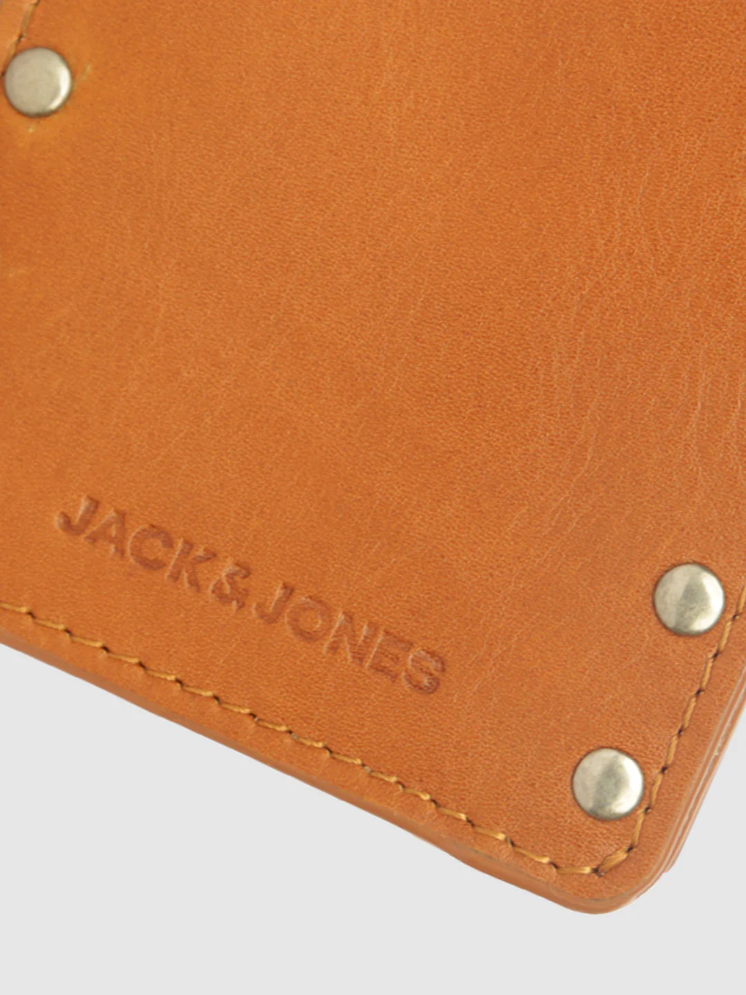 Tan Studded Leather Wallet - Image 3
