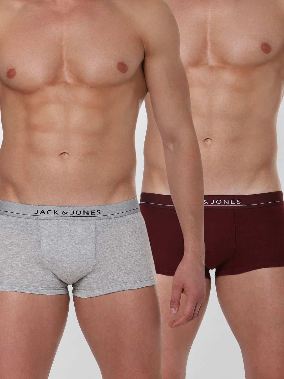 Pack of 2 Brazilian Trunks - Burgundy & Grey - Image 4