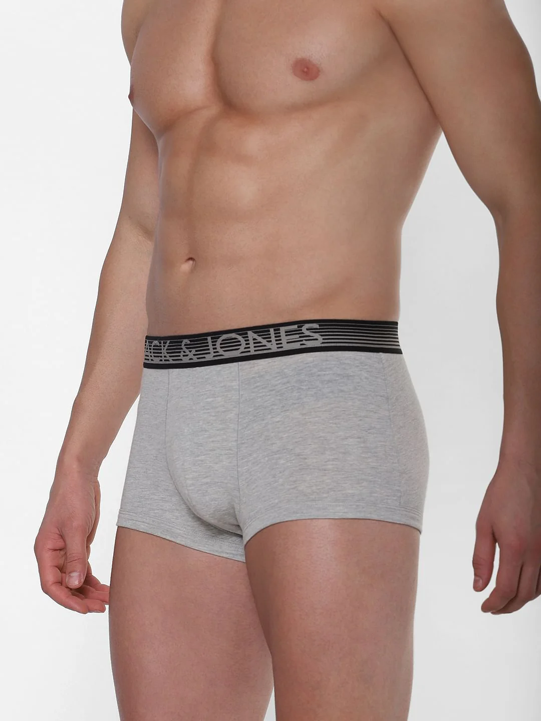 Grey Logo Print Brazilian Trunks - Image 2
