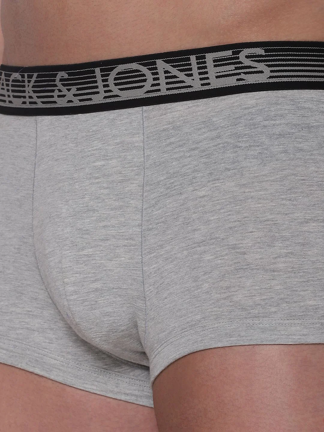 Grey Logo Print Brazilian Trunks - Image 5