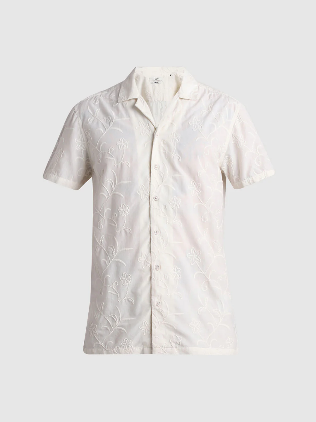 Off-White Embroidered Short Sleeves Shirt - Image 7