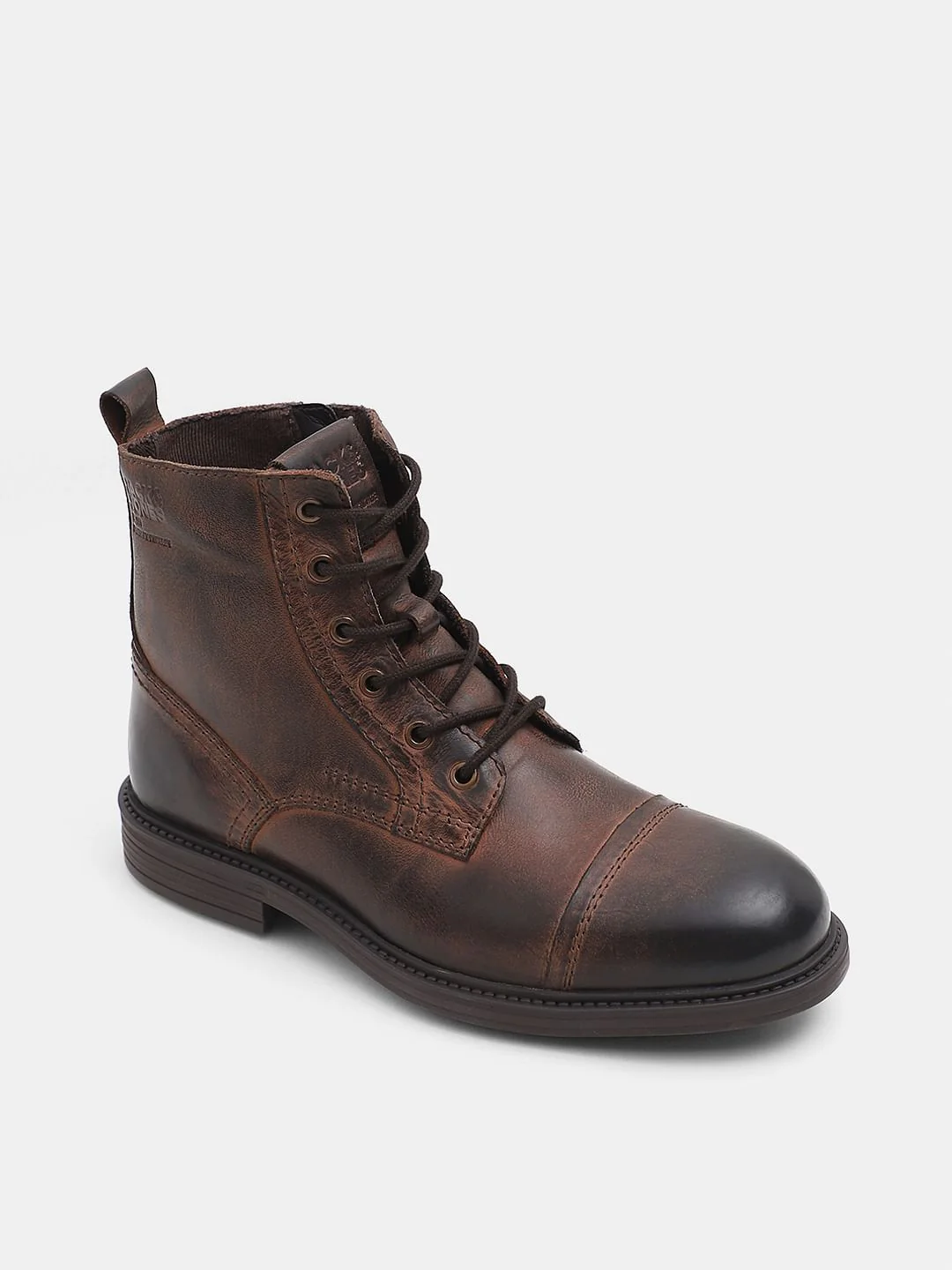 Dark Brown Leather Boots - Image 3