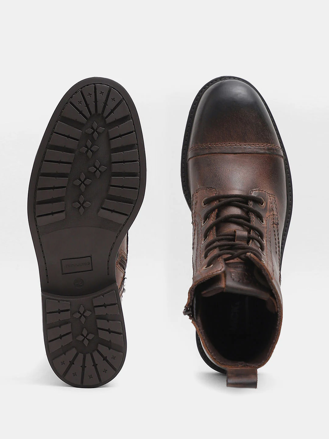 Dark Brown Leather Boots - Image 4