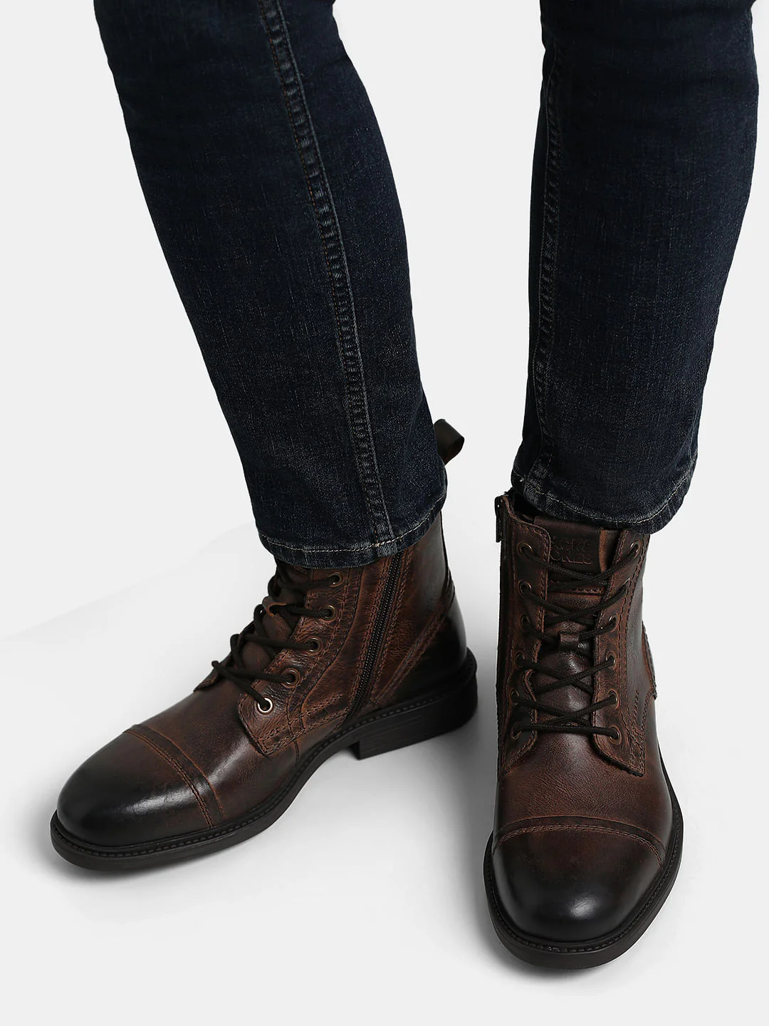 Dark Brown Leather Boots - Image 8