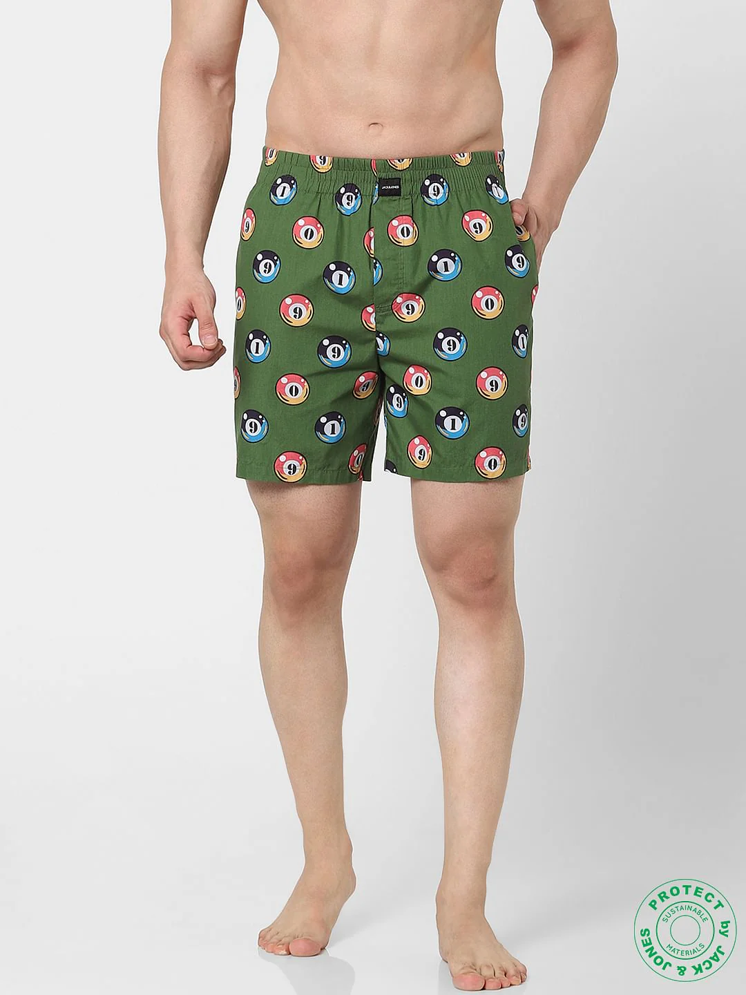 Green Snooker Print Boxers