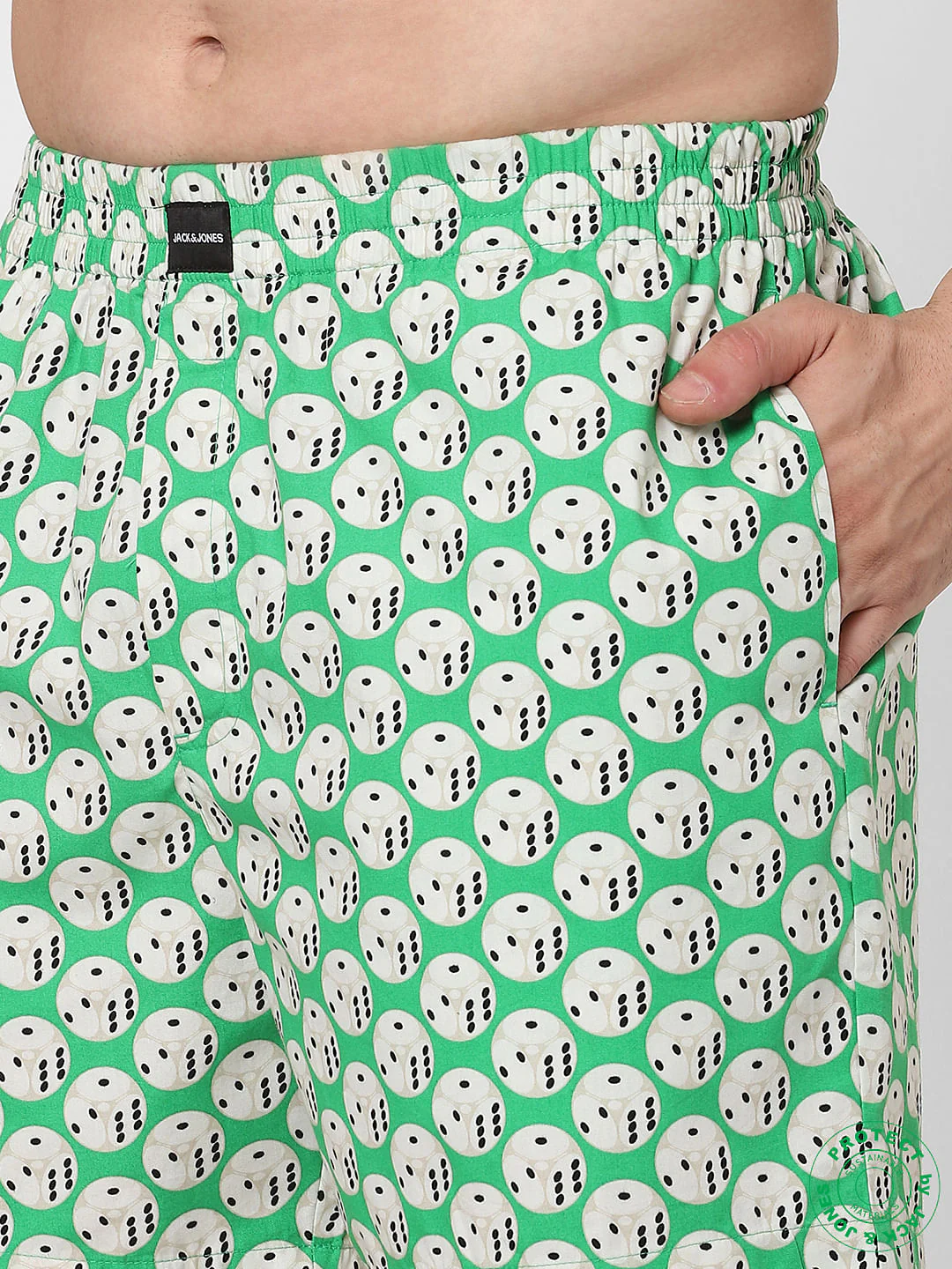 Green Dice Print Boxers - Image 4