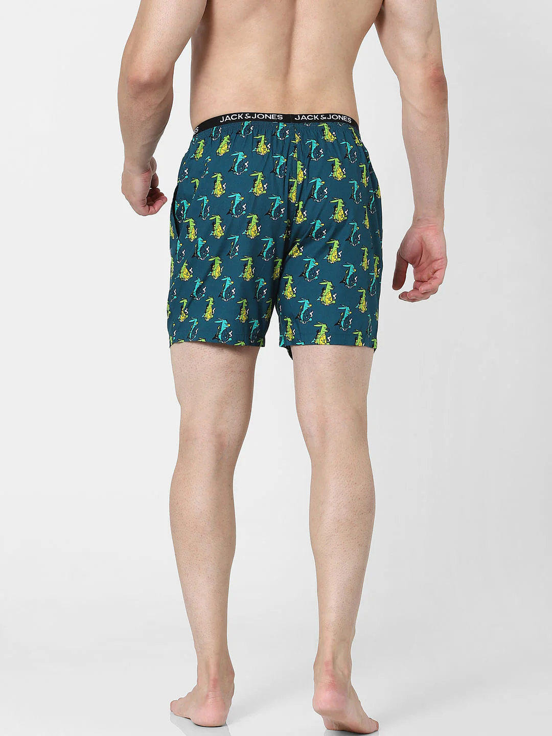 Green Graphic Printed Boxers - Image 3