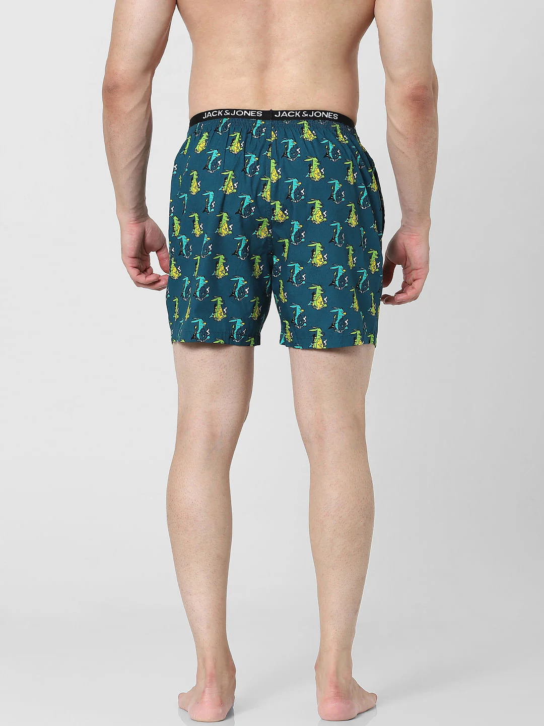Green Graphic Printed Boxers - Image 5
