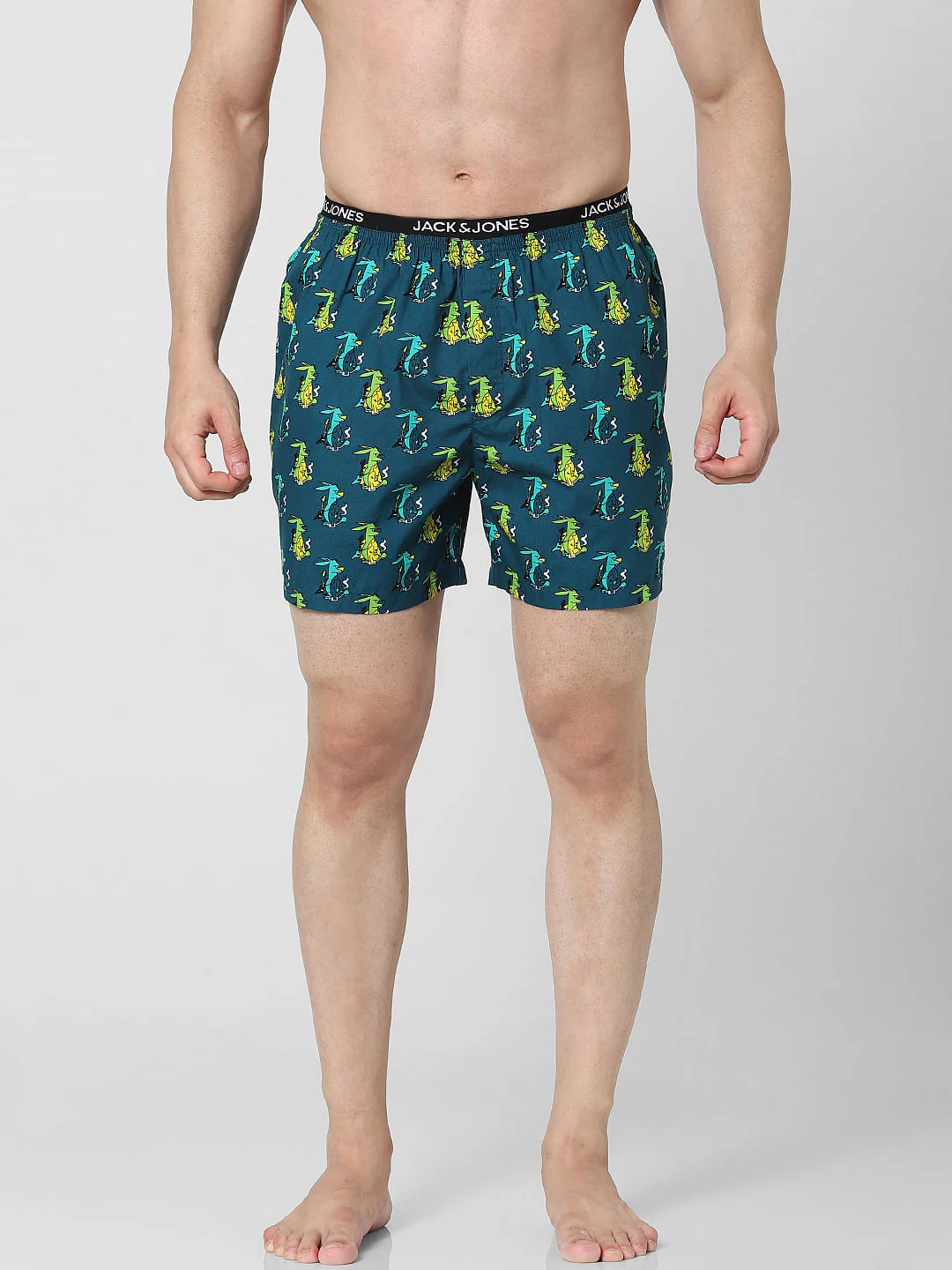 Green Graphic Printed Boxers - Image 6