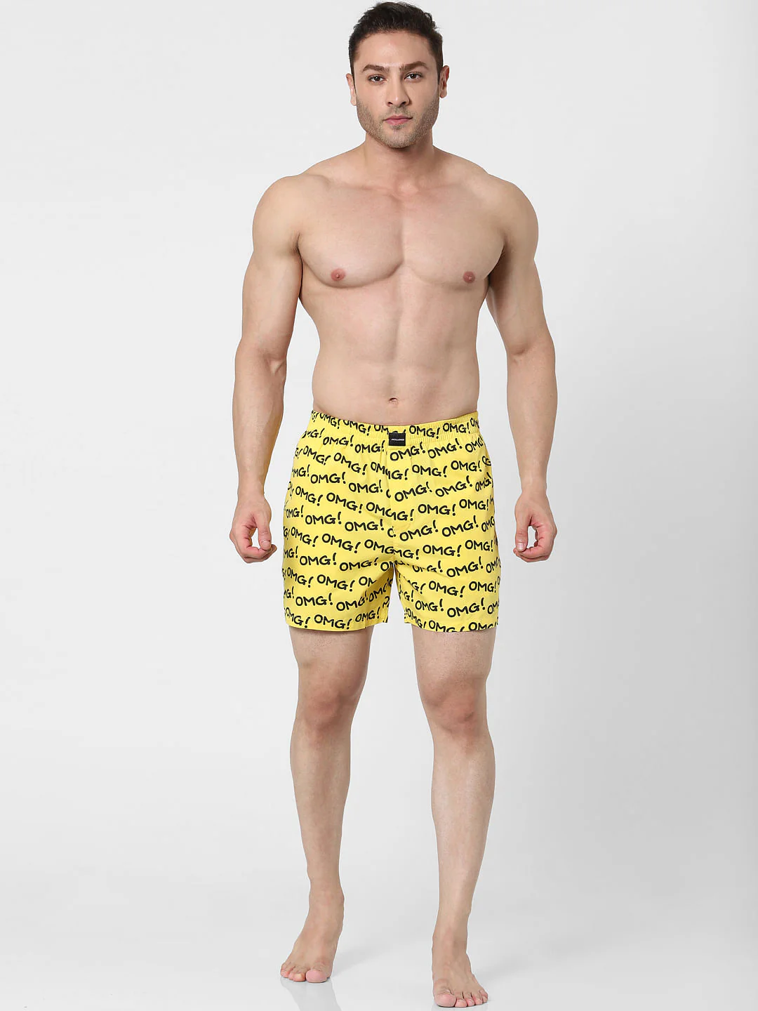 Yellow Printed Boxers