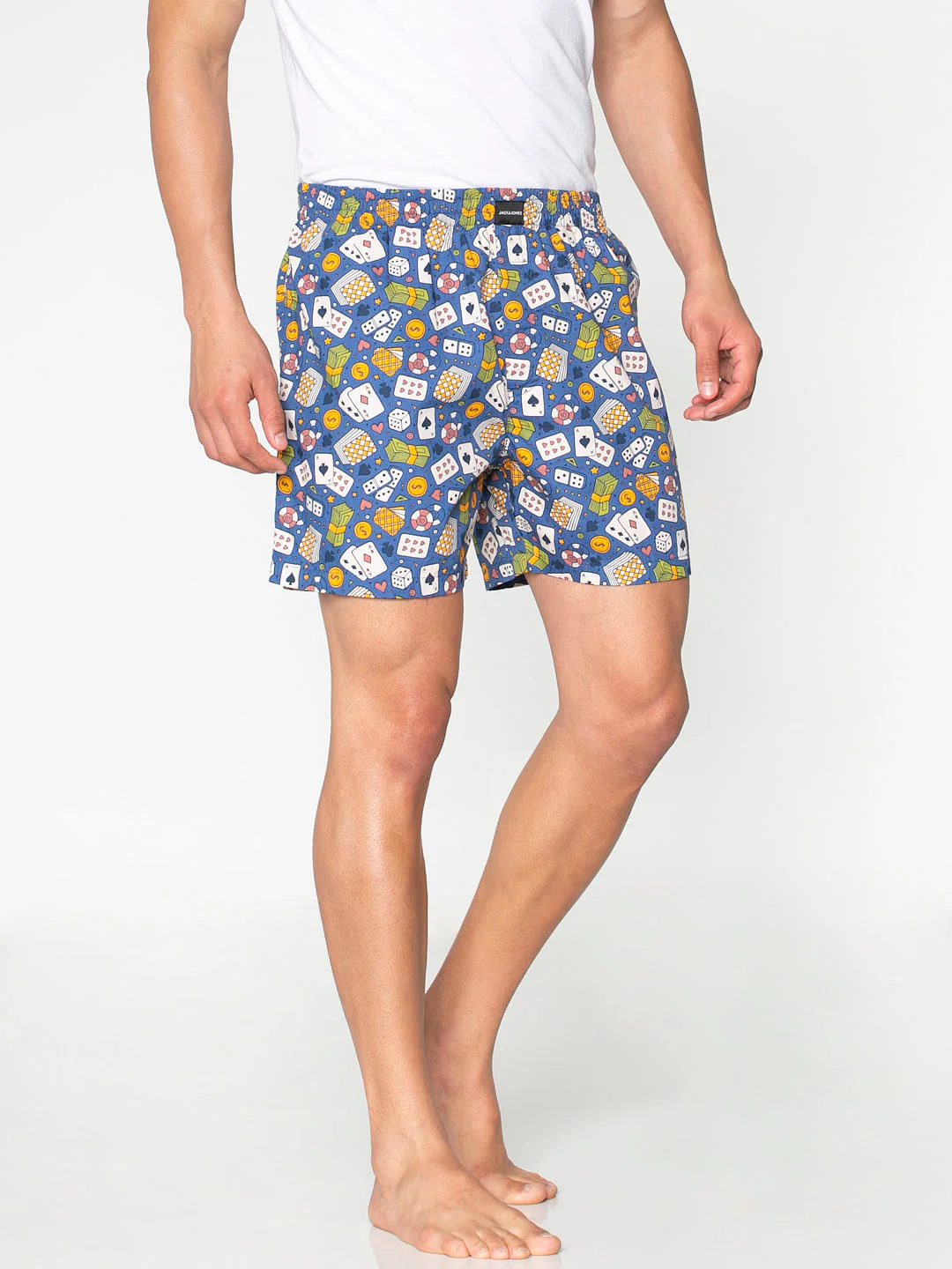 Blue All Over Casino Graphic Print Boxers - Image 3
