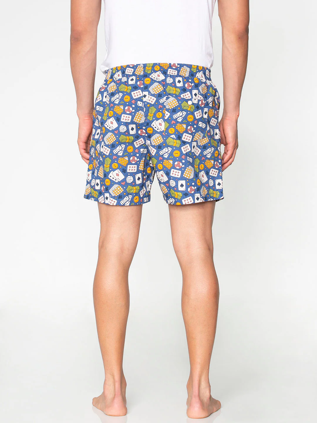 Blue All Over Casino Graphic Print Boxers - Image 4