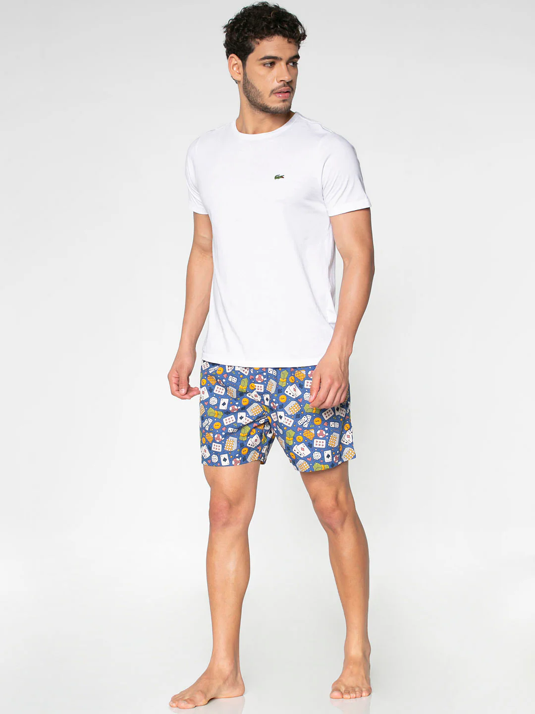 Blue All Over Casino Graphic Print Boxers - Image 7