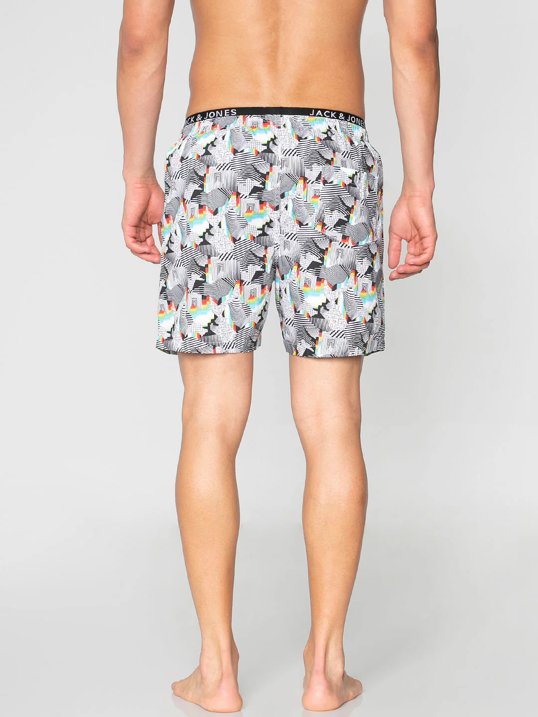 Black All Over Abstract Print Boxers - Image 5
