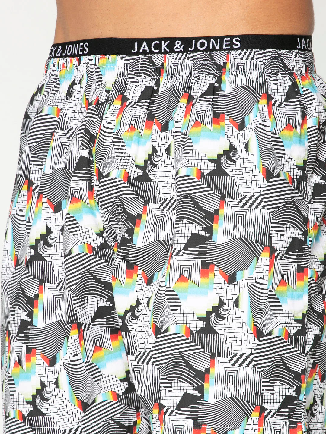 Black All Over Abstract Print Boxers - Image 6