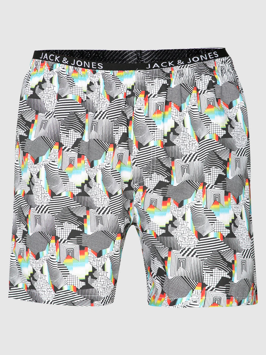 Black All Over Abstract Print Boxers - Image 7