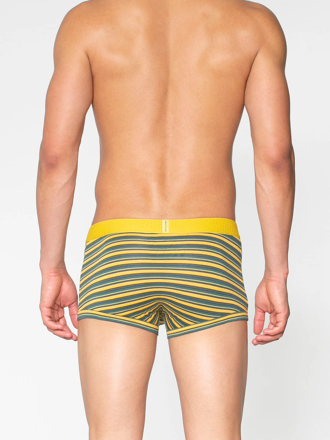 Yellow Striped Brazilian Trunks - Image 4