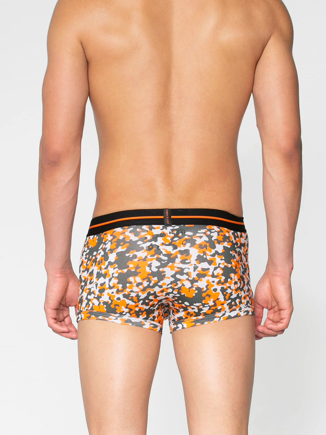 Grey All Over Camo Print Brazilian Trunks - Image 4