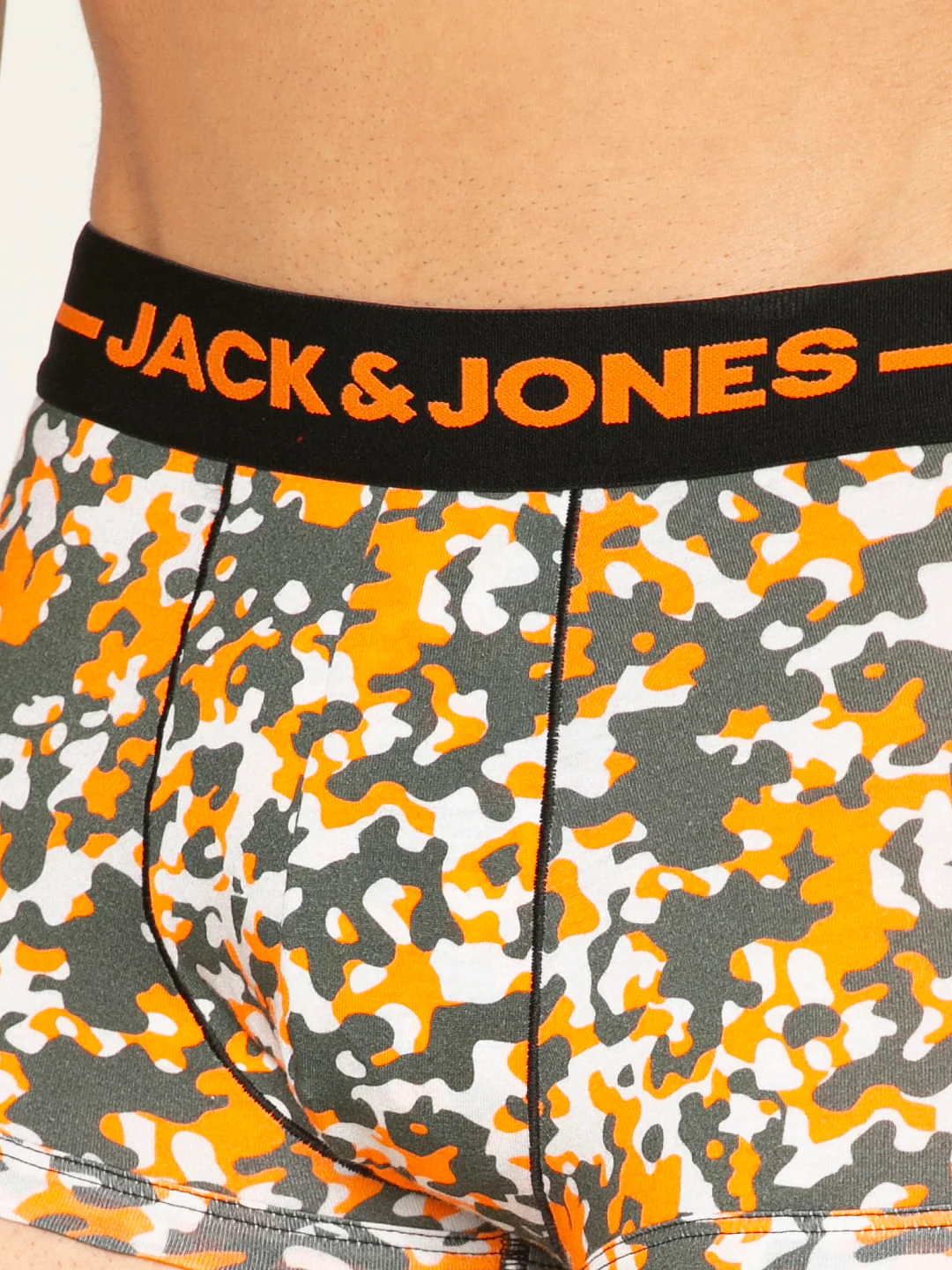 Grey All Over Camo Print Brazilian Trunks - Image 5
