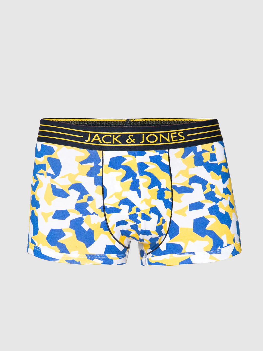Blue Abstract Print Brazilian Trunks - Image 6