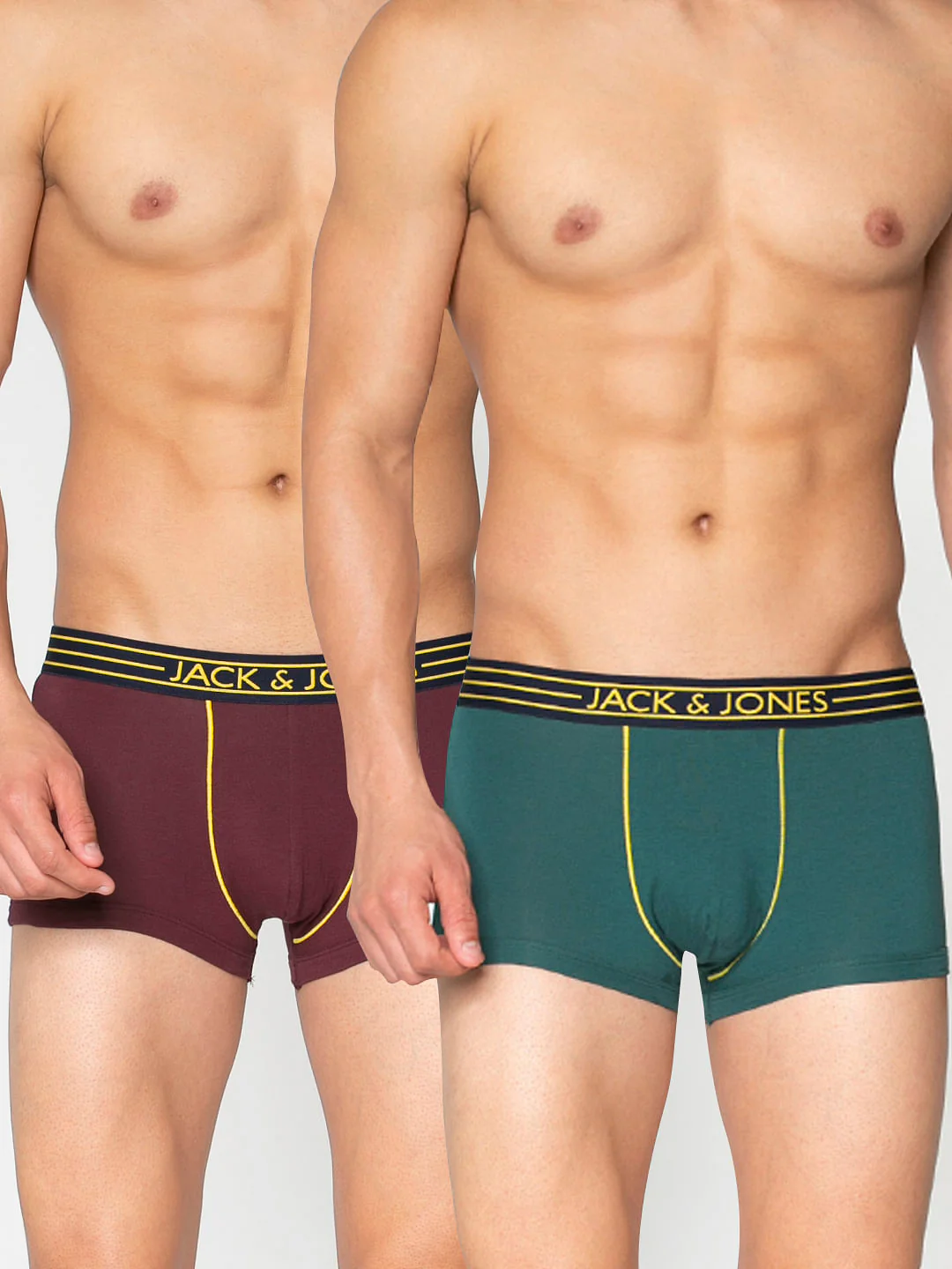 Pack Of Two Brazilian Trunks - Green And Red