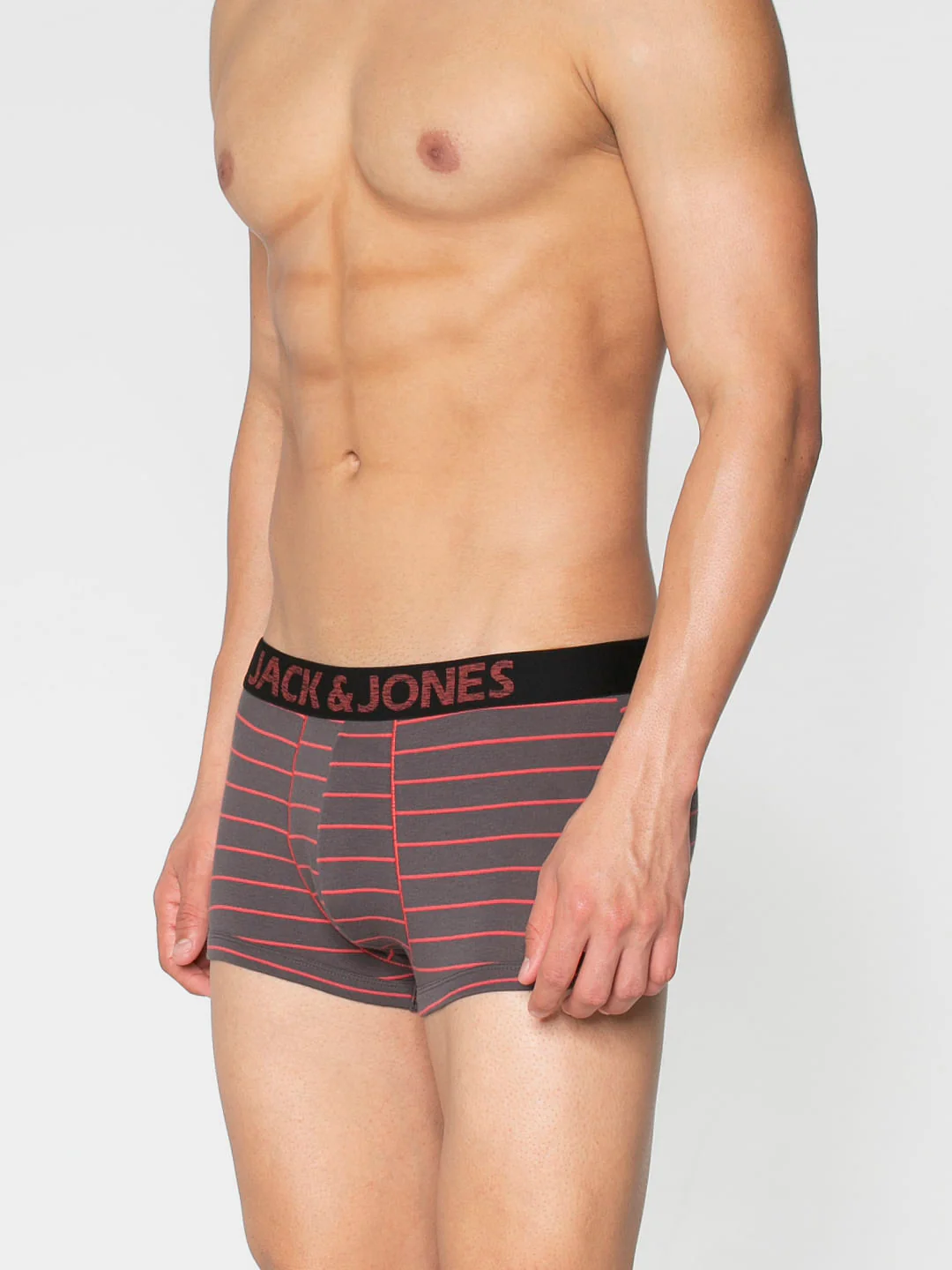 Grey Striped Brazilian Trunks - Image 2