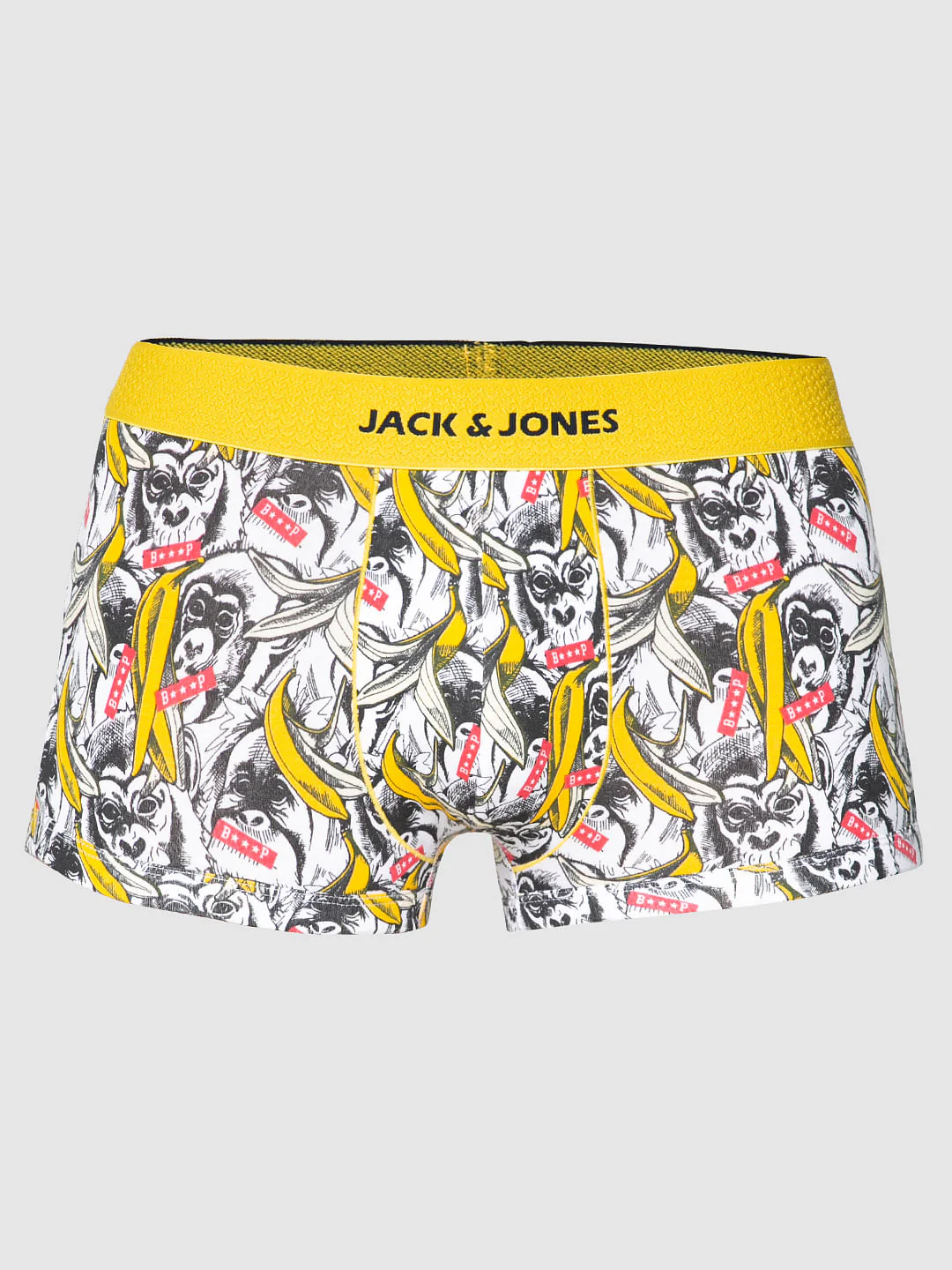 White All Over Graphic Print Brazilian Trunks - Image 6