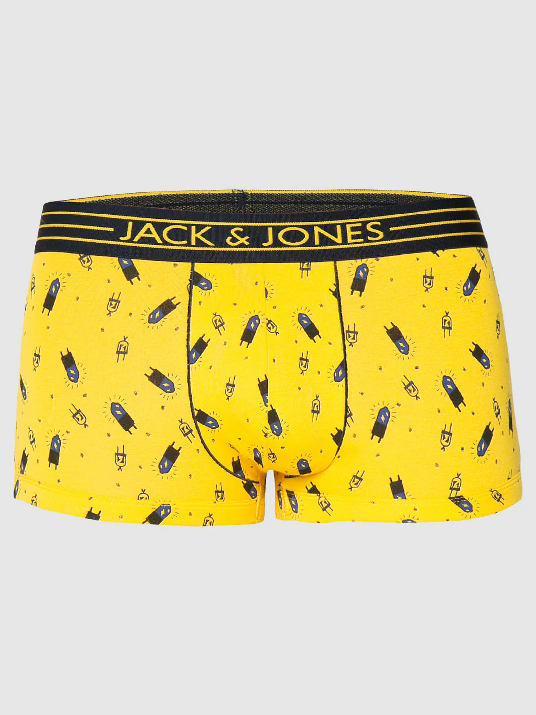 Yellow All Over Light Bulb Print Brazilian Trunks - Image 6