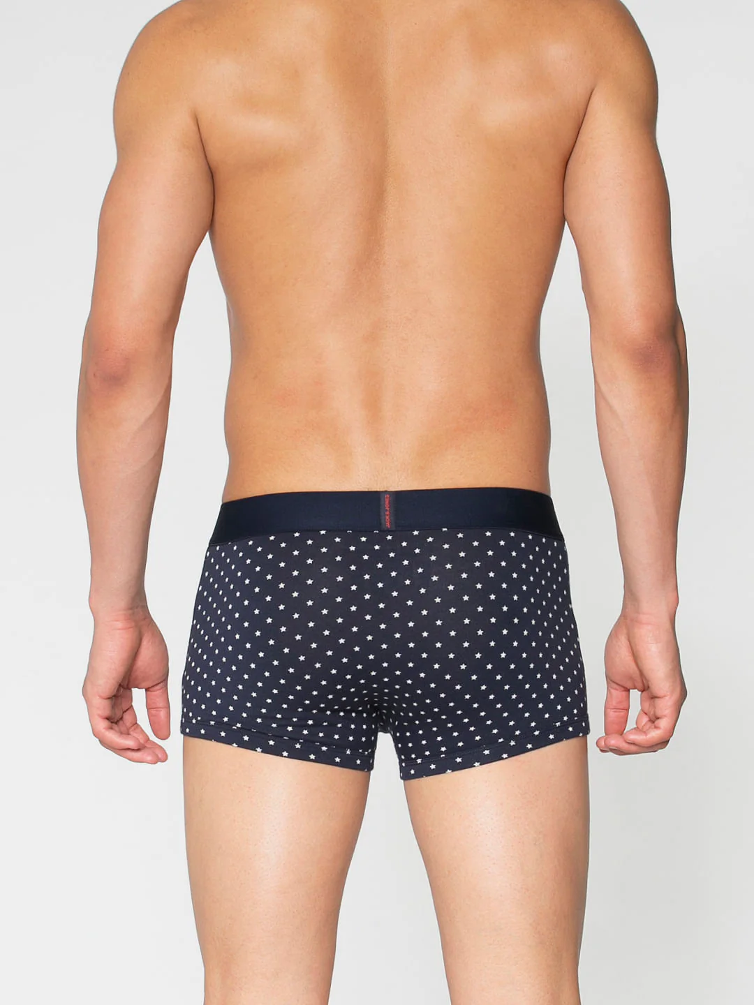 Blue All Over Star Print Brazilian Trunks - Image 4