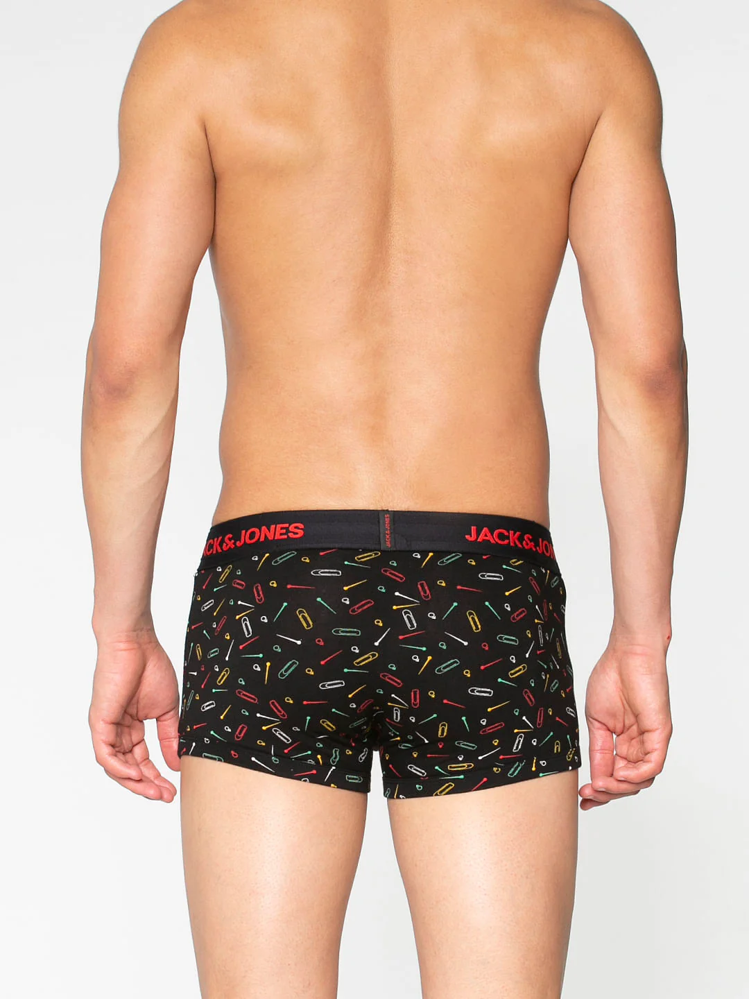 Black All Over Pin Print Brazilian Trunks - Image 4