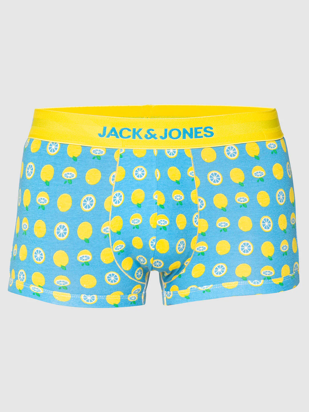 Blue All Over Lemon Print Brazilian Trunks - Image 6
