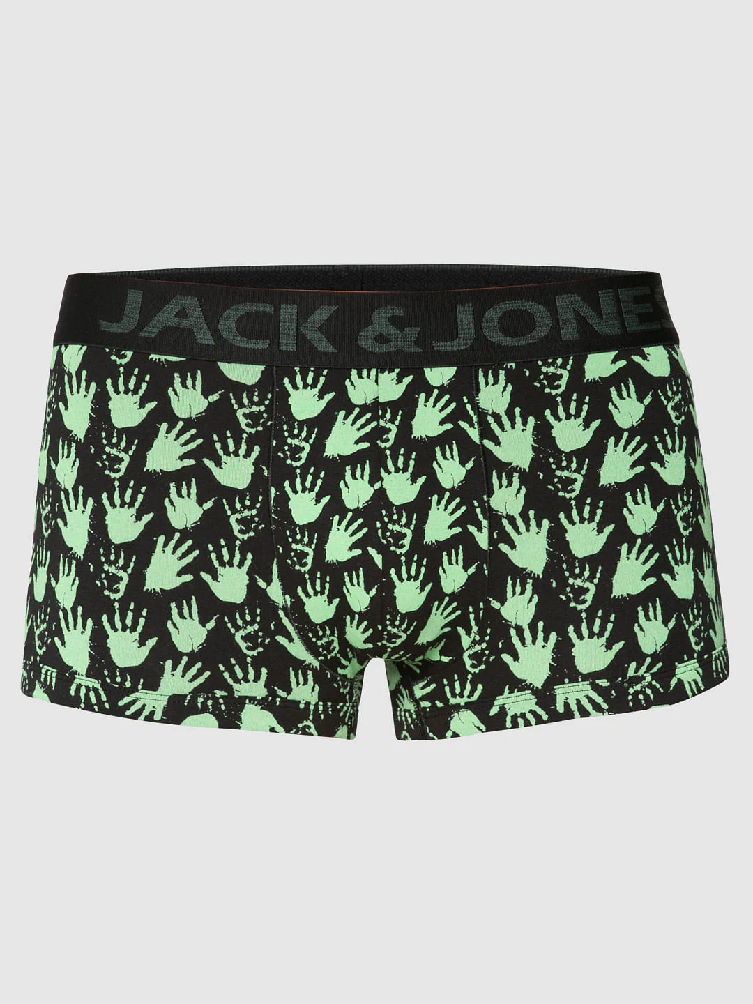 Black All Over Palm Print Brazilian Trunks - Image 6