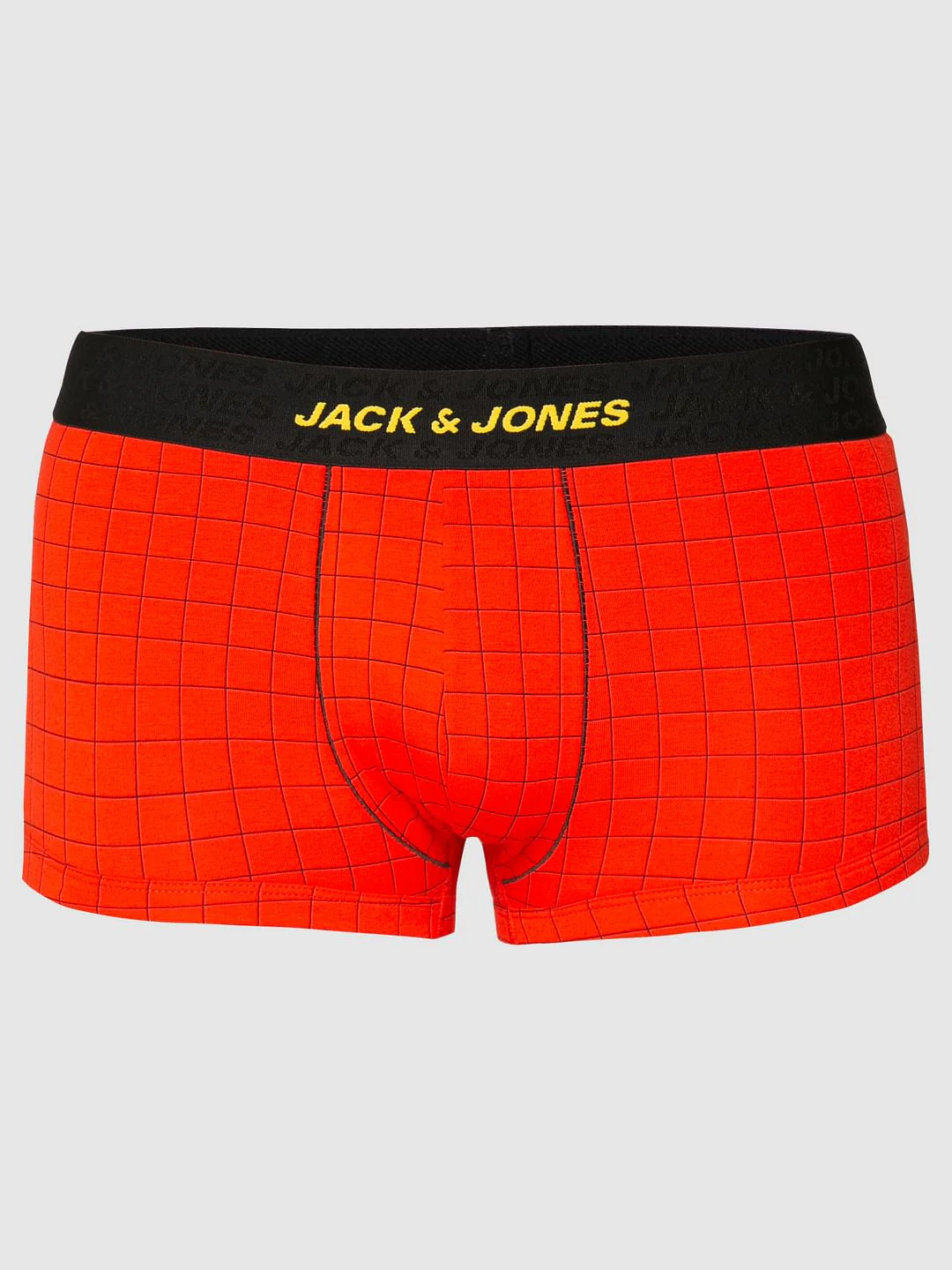 Red Checks Print Brazilian Trunks - Image 6