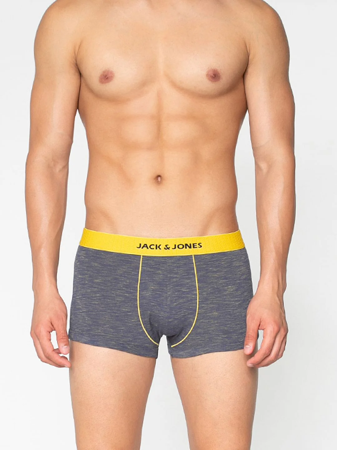 Blue Textured Brazilian Trunks