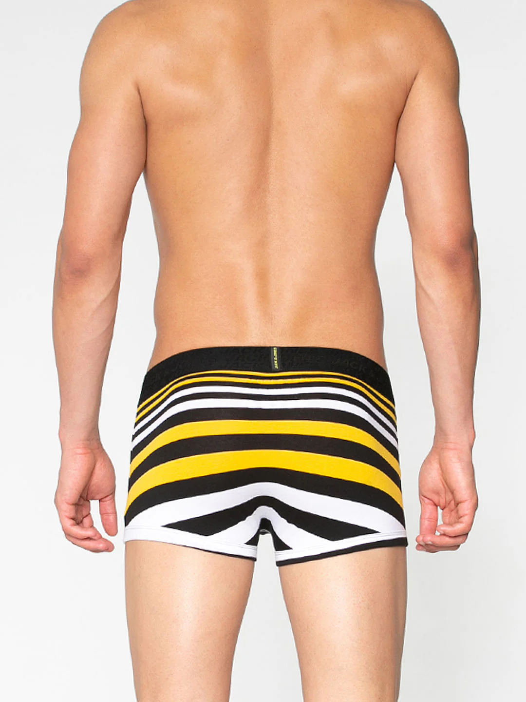 Black Striped Brazilian Trunks - Image 4
